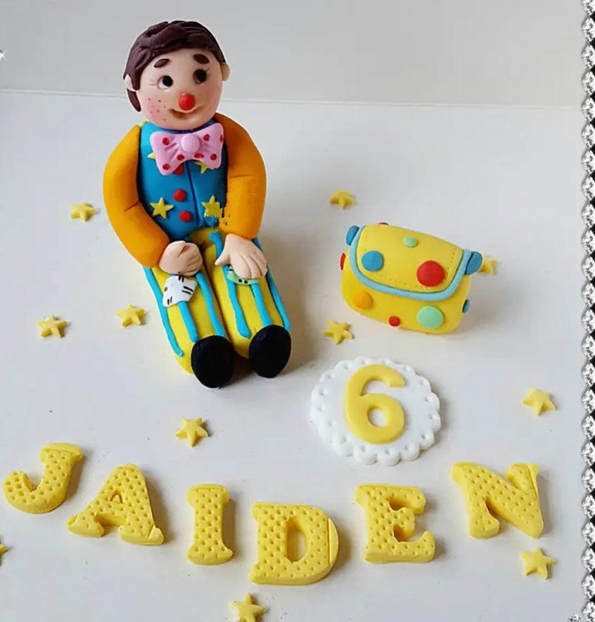 Edible Mr Tumble cake topper,handmade decoration