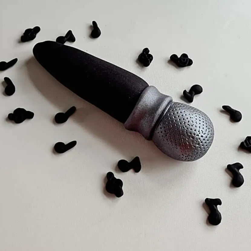 Edible Microphone Cake Topper with Music Notes – Singer Birthday Cake Decorations