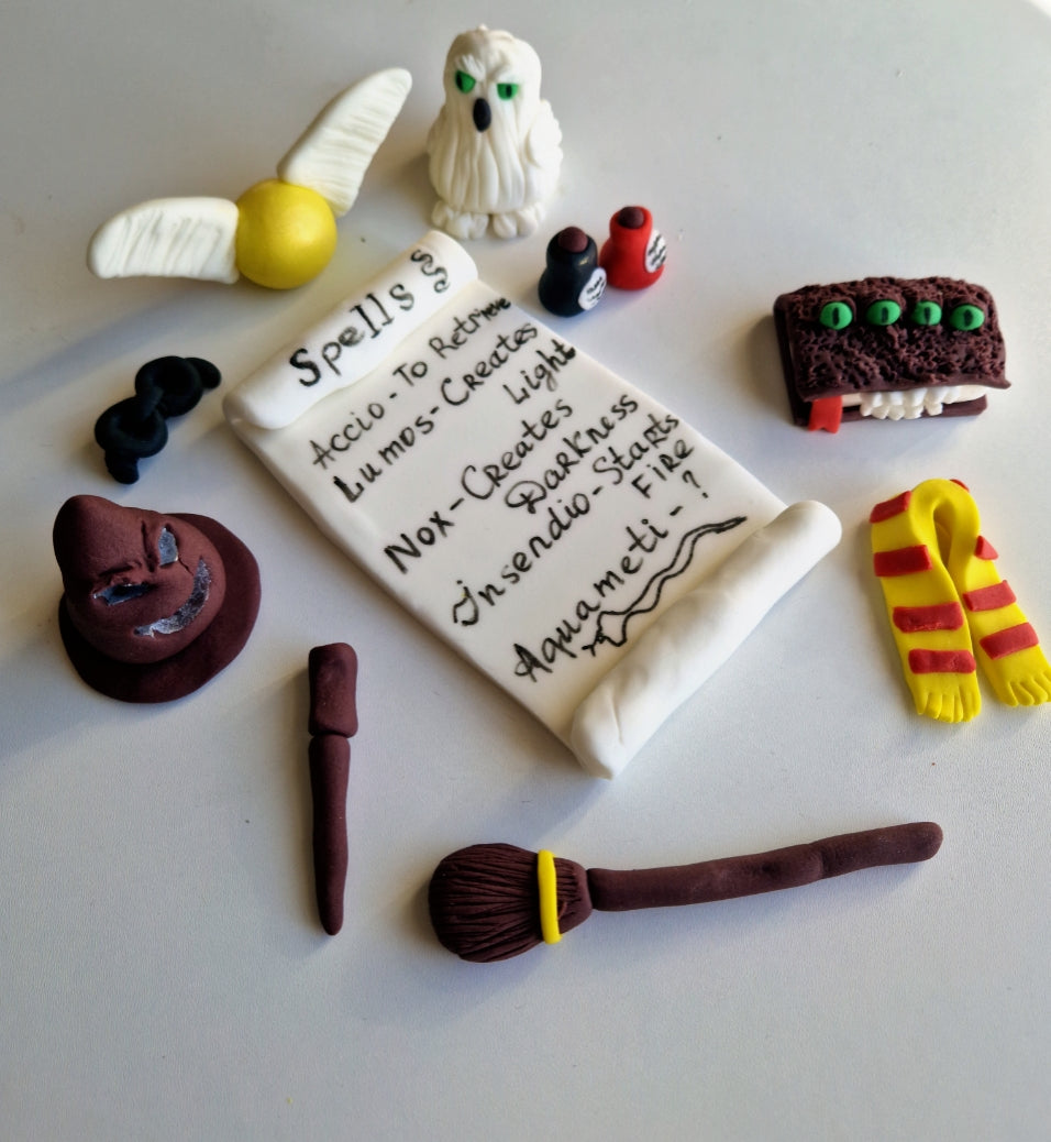 Edible Harry Potter cake topper,fondant icing decoration