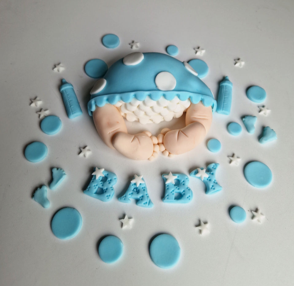 Edible baby shower,bum cake topper
