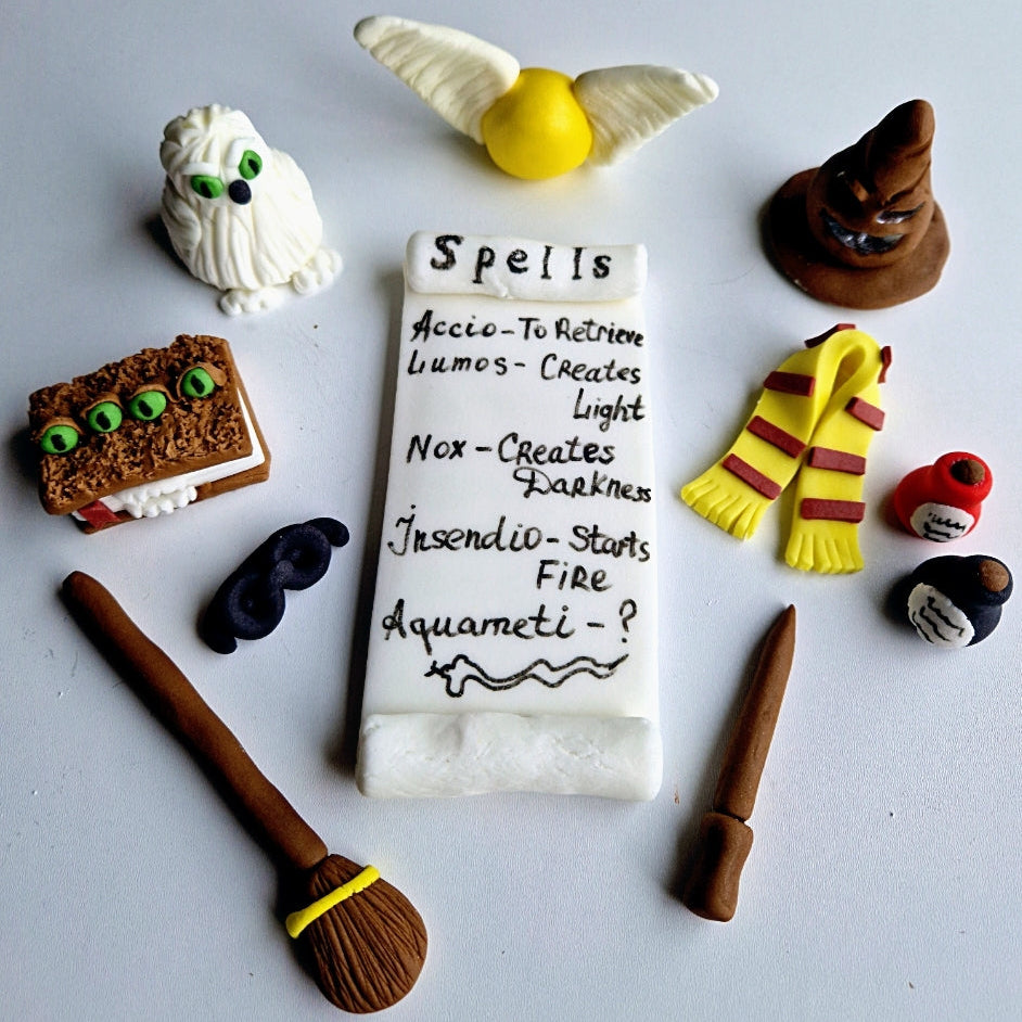 Eetbare Harry Potter taarttopper, fondant glazuur decoratie