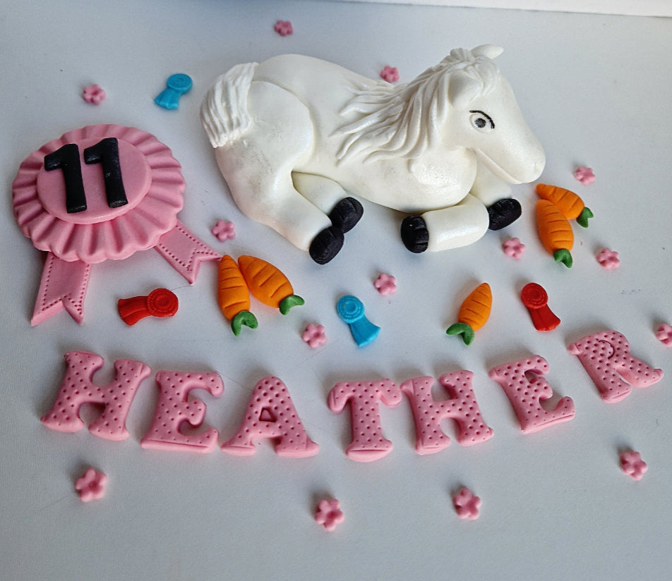 Edible horse cake topper,fondant icing decorations