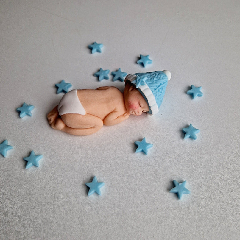 Edible baby cake topper,fondant icing decoration