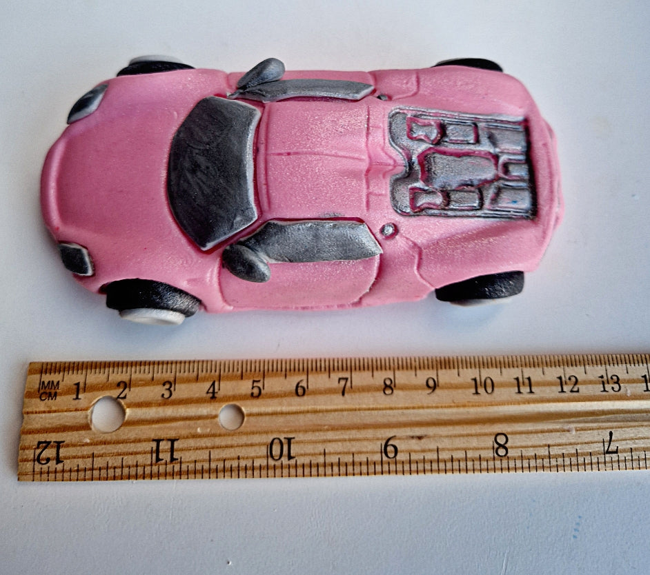 Edible sport car cake topper,fondant icing decoration