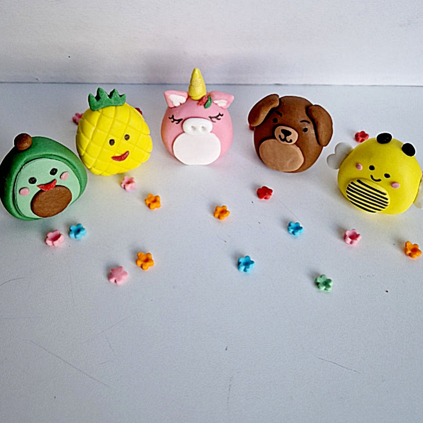 Edible squishmallows cake toppers,fondant icing decorations