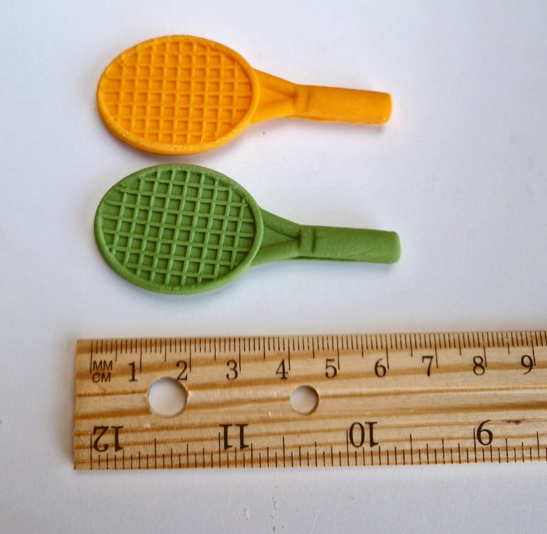 Edible tennis cake toppers,fondant icing sport decorations