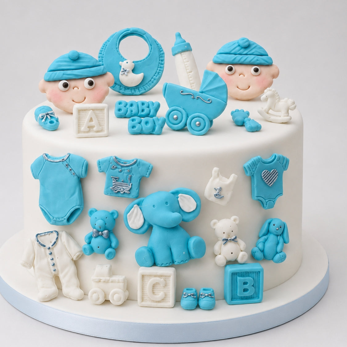 Edible fondant baby cupcake toppers,fondant icing decorations