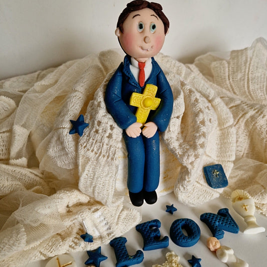 Edible Communion figurine cake topper,fondant icing decoration