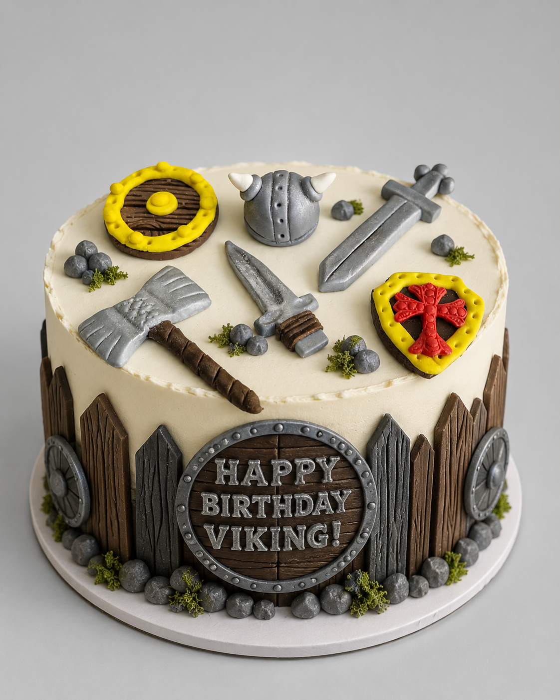 Edible vikings cake topper,fondant icing decorations