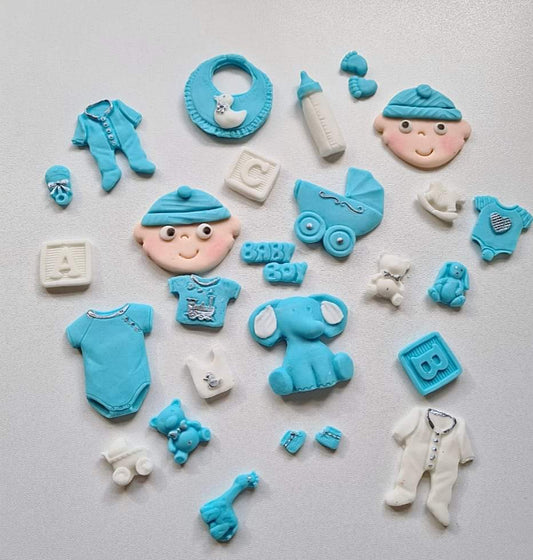 Edible fondant  baby cupcake toppers,fondant icing decorations