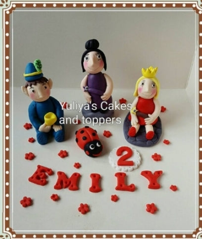 1 figure Ben and Holly's little kingdom edible cake topper,fondant icing decoration