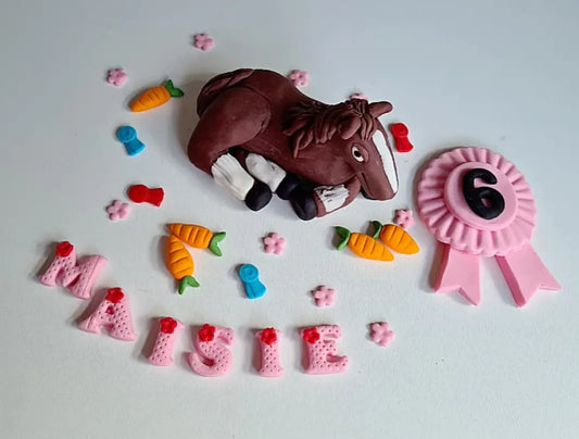 Edible horse cake topper,fondant icing decorations