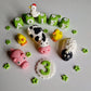 Edible farm animals cake topper,fondant icing decoration