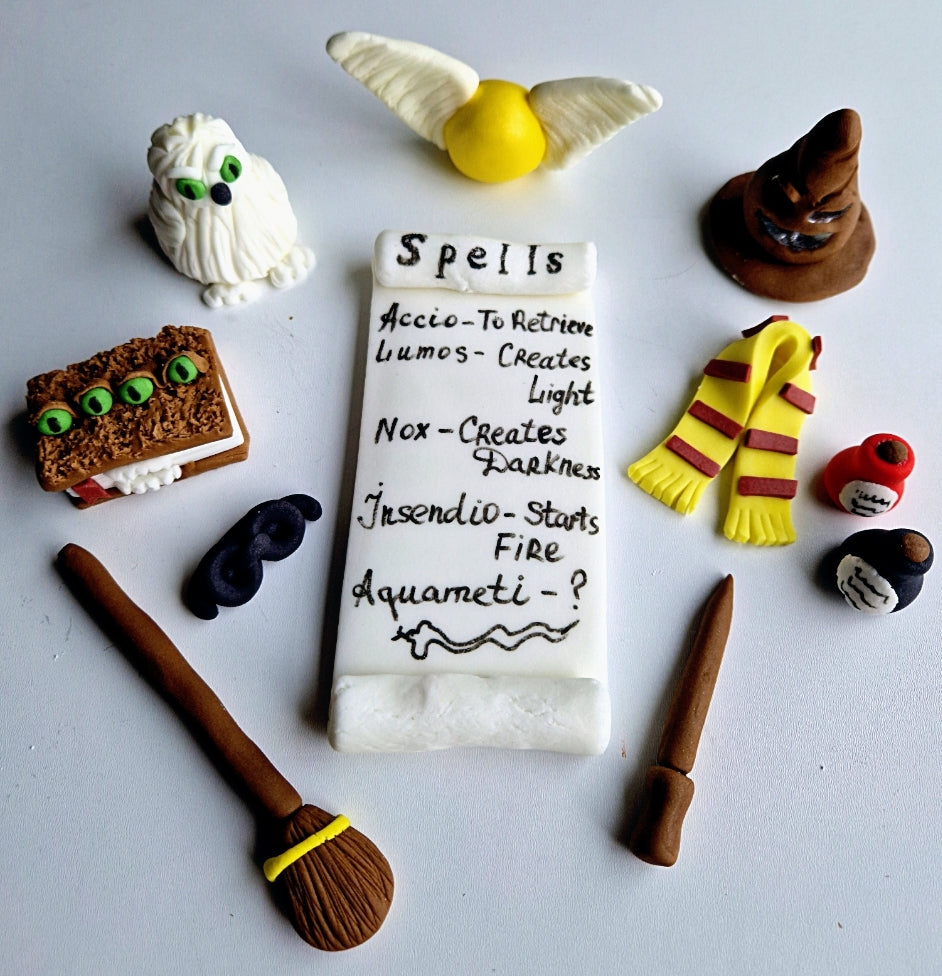 Edible Harry Potter cake topper,fondant icing decoration