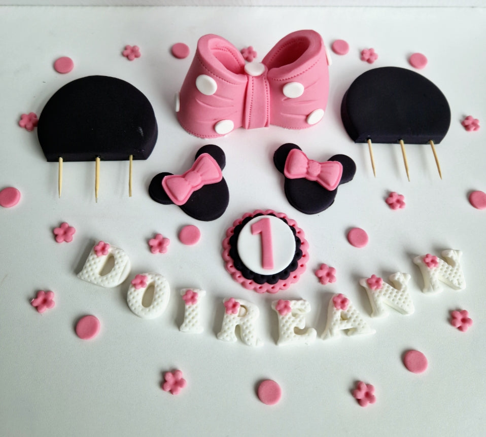 Edible  mouse cake topper,decoration,Birthday,christening,sugarpaste