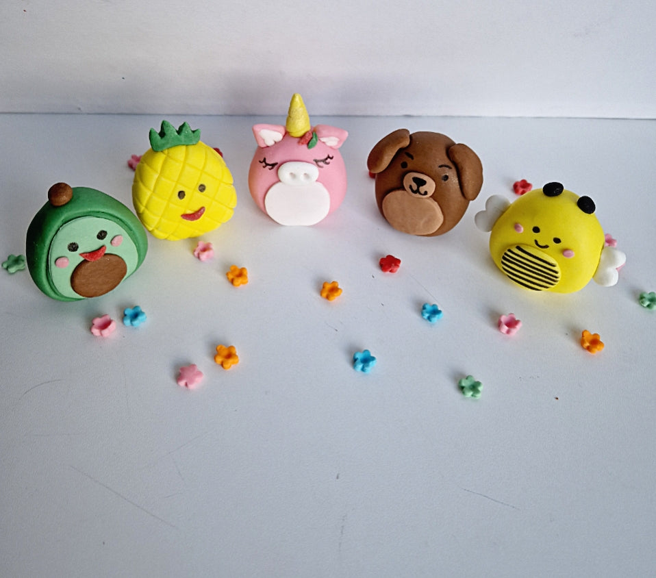 Edible squishmallows cake toppers,fondant icing decorations