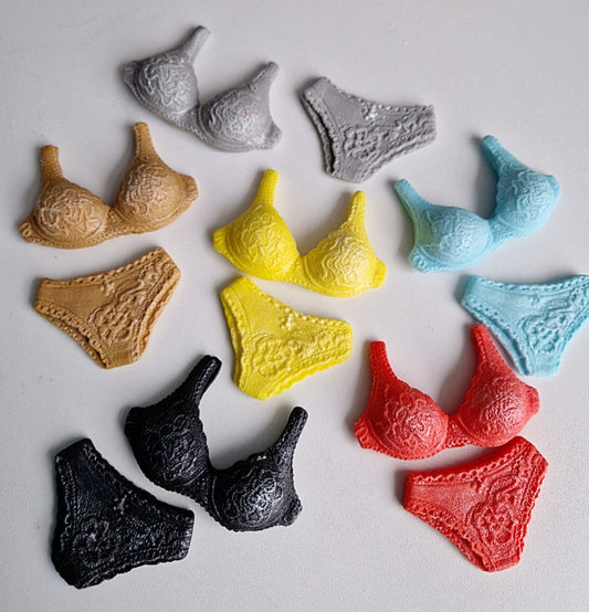 6 Edible sets of lace underwear cake/cupcakes toppers,fondant icing decorations