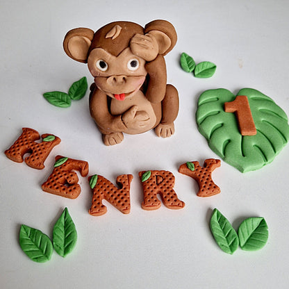 Edible baby lion cake topper,zoo fondant icing decoration