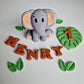 Edible baby lion cake topper,zoo fondant icing decoration