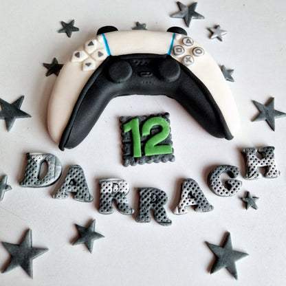 Edible Xbox Playstation Controller Cake Topper – Personalised Fondant  Gamer Birthday Cake Decoration