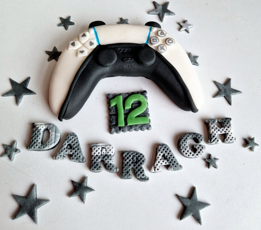 Edible xbox controller cake topper,fondant icing decoration