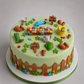 Edible gardening cake topper,fondant birthday icing decoration