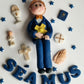 Eetbare communiebeeldje taarttopper, fondant glazuur decoratie, religieus