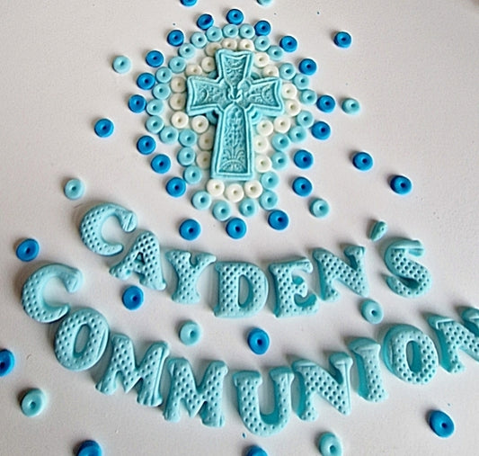 Edible Communion cake topper,fondant icing decoration