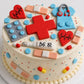 20 Edible doctor/nurse/medical/hospital cake/cupcakes toppers,fondant icing decoration