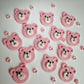 Eetbare teddybeer cupcake toppers, fondant glazuur decoraties