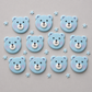 Edible teddy bear cupcake toppers,fondant icing decorations