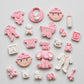 Edible fondant  baby cupcake toppers,fondant icing decorations
