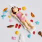 Edible woman on the beach sunbathing cake topper,fondant icing decoration
