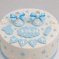 Edible baby booties/shoes cake topper,fondant icing decorations