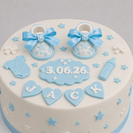 Edible baby booties/shoes cake topper,fondant icing decorations