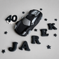 Edible sport car cake topper,fondant icing decoration
