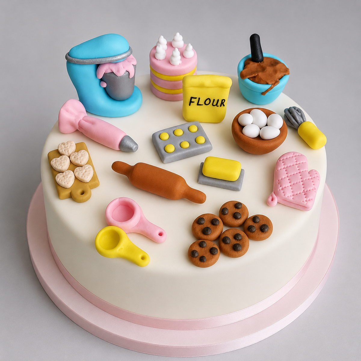 Edible baking/chef cake topper,fondant icing decorations
