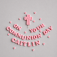 Edible Communion Cake Topper Set – Cross & Name – Personalised First Holy Communion Decoration
