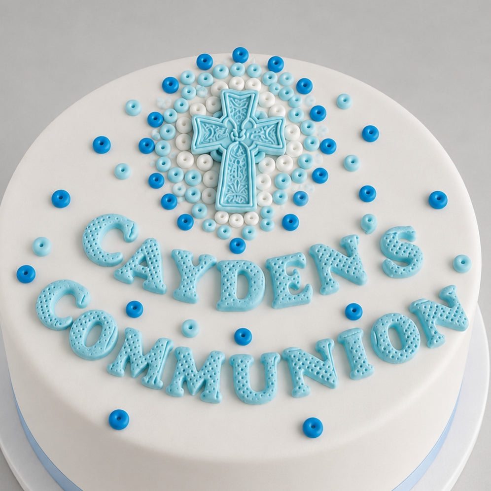 Edible First Holy Communion cake topper,fondant icing decoration