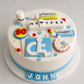 Edible Over the Hill cake topper,fondant icing decorations
