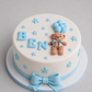 Personalised Teddy Bear Cake Topper: Baptism, Christening, Baby Shower Fondant Decoration