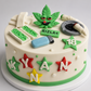 Edible smoking cake topper,fondant icing decoration