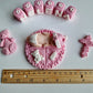 Eetbare babytaarttopper, doop/doopsel, fondant glazuurdecoratie