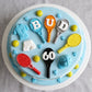 Edible tennis cake toppers,fondant icing sport decorations