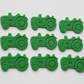 12 farm tractors edible cupcake toppers,party icing fondant decorations