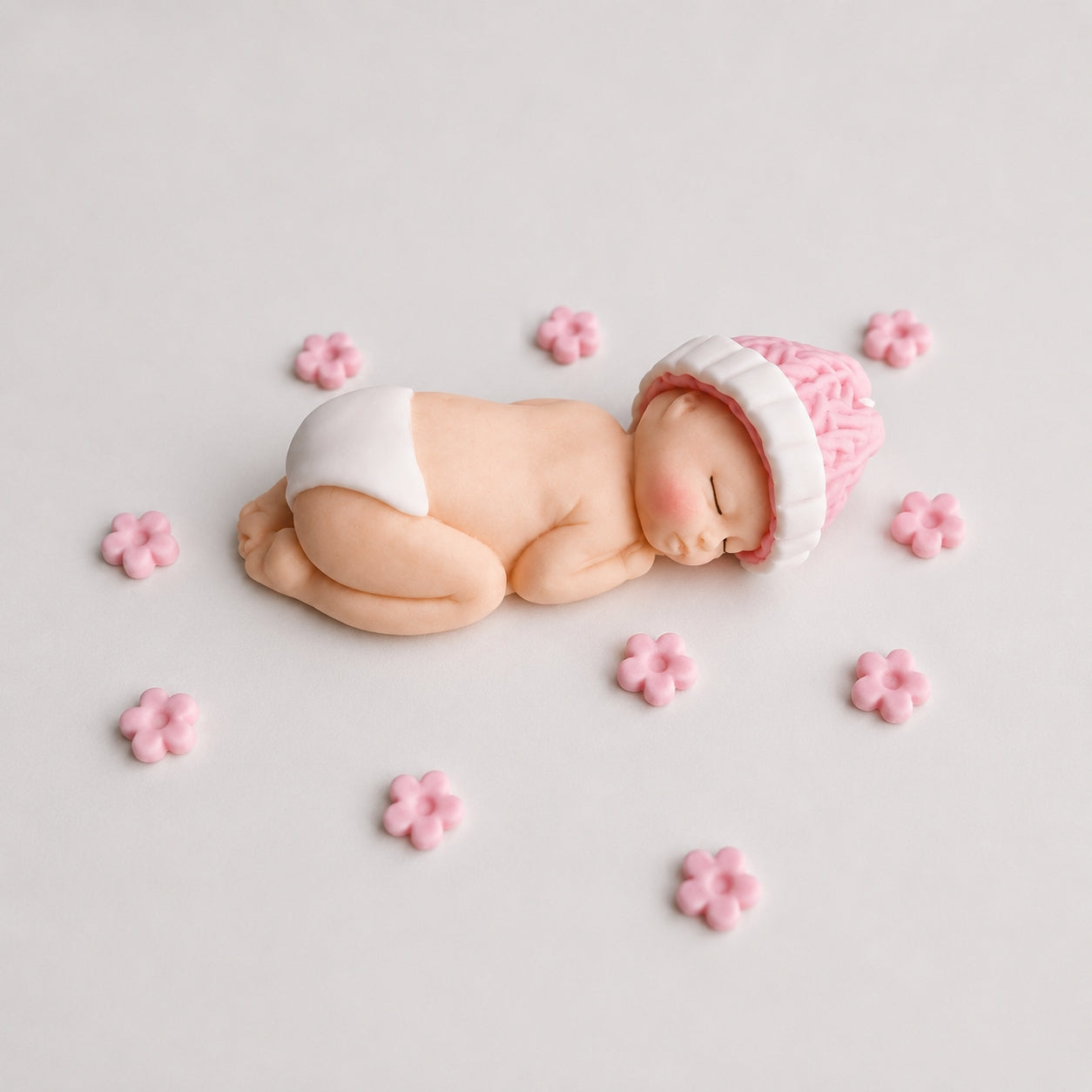 Edible baby cake topper,fondant icing decoration