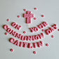 Edible Communion Cake Topper Set – Cross & Name – Personalised First Holy Communion Decoration