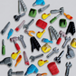 18 Edible mini tools cake/cupcakes toppers,fondant icing decorations