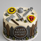 Edible vikings cake topper,fondant icing decorations