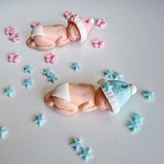 Edible baby cake topper,fondant icing decoration